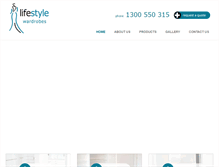 Tablet Screenshot of lifestylewardrobesqld.com.au